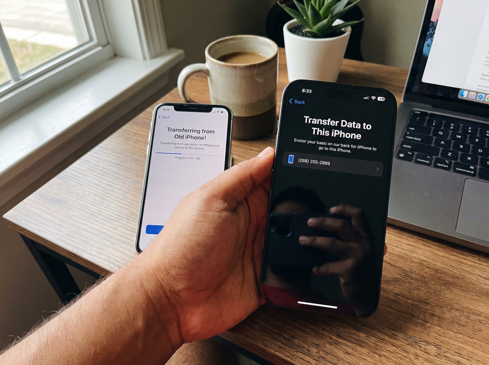 how to transfer number to new iphone